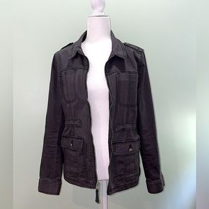 DARK CHARCOAL GREY WOMEN’S UTILITY JACKET BY EXPRESS